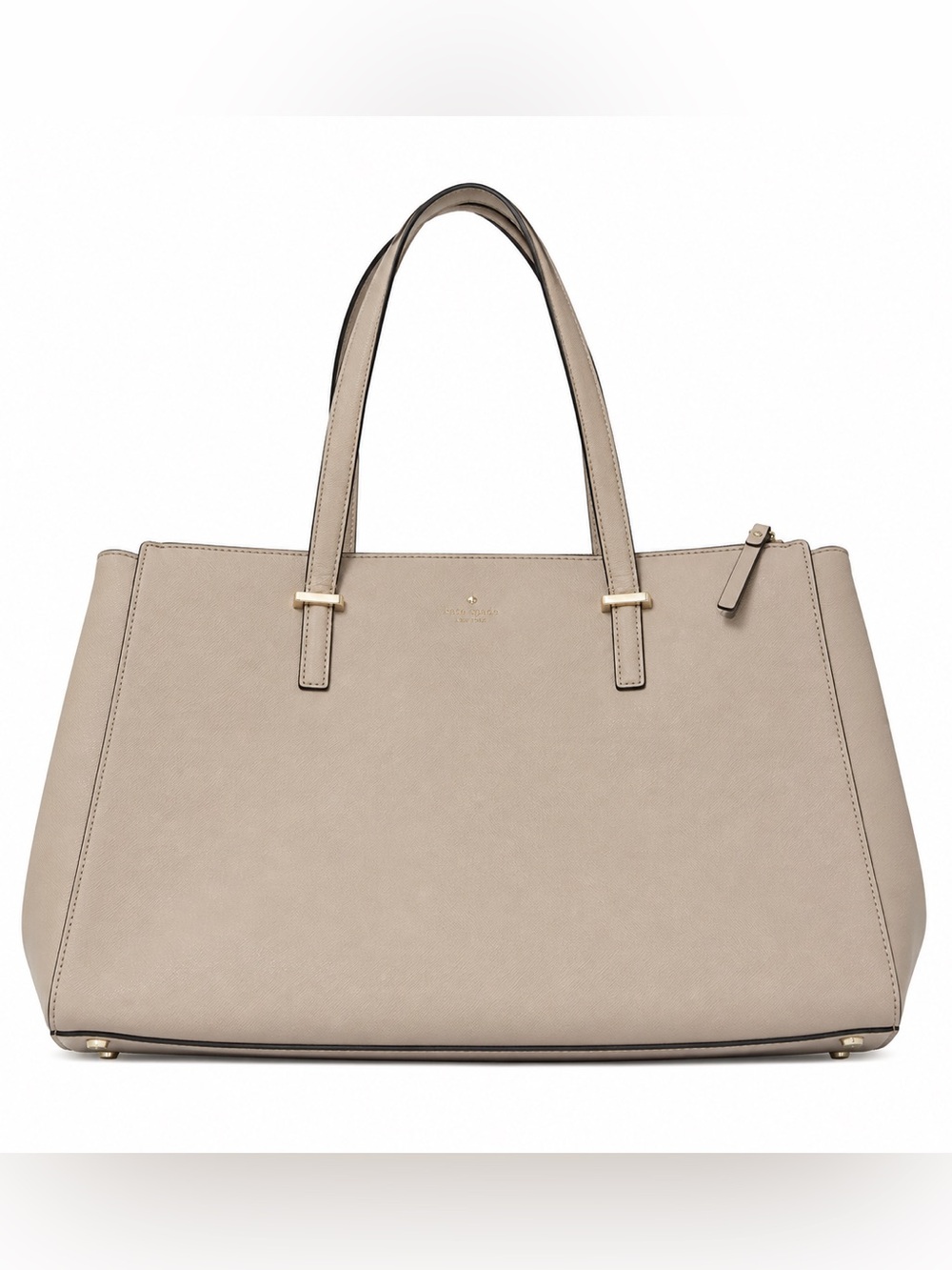 kate spade Neutral Taupe Leather Structured Tote